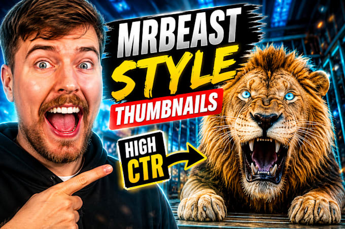 design viral mrbeast style youtube thumbnails that boost CTR