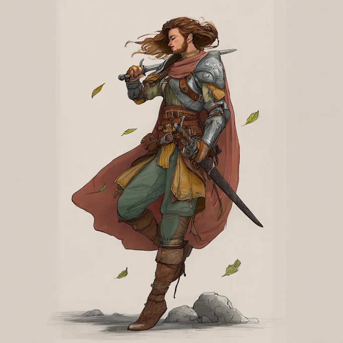 create a dnd art dnd character art