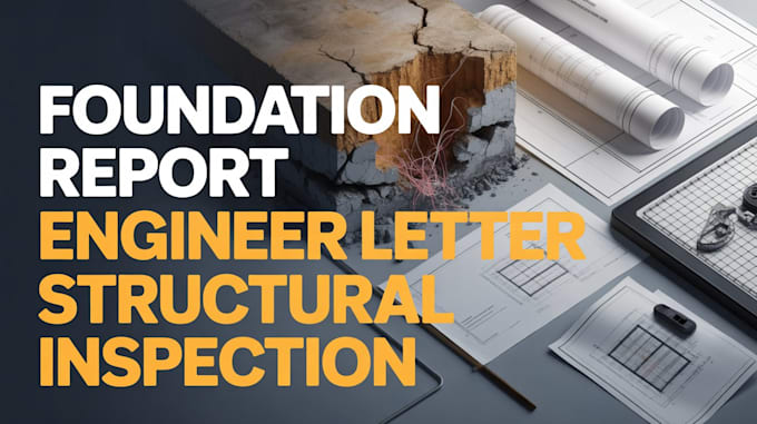 prepare structural engineering report for foundation cracks and settlement