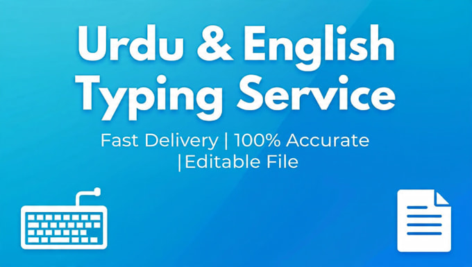 fast and accurate urdu typing and data entry