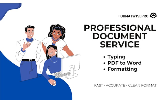 manually type and format your document professionally