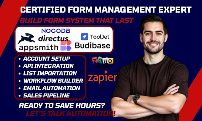 create nocodb form tooljet form appsmith forms budibase form directus form