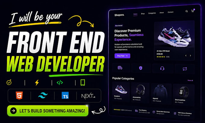 be your front end web developer