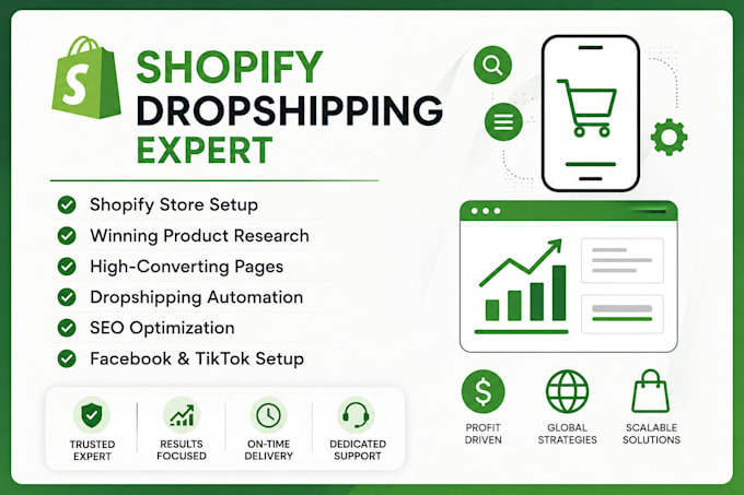 build a professional shopify store, design or redesign your shopify website des