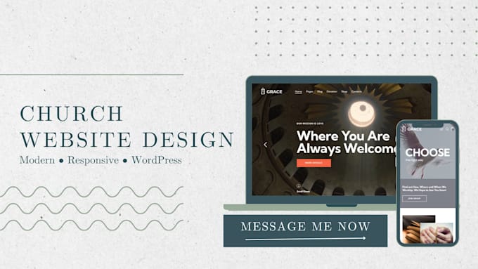 create a responsive church website in wordpress