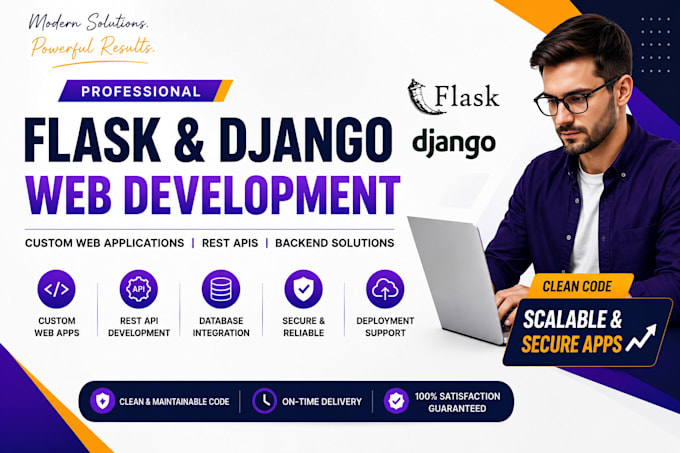 build a professional flask and django web application in python