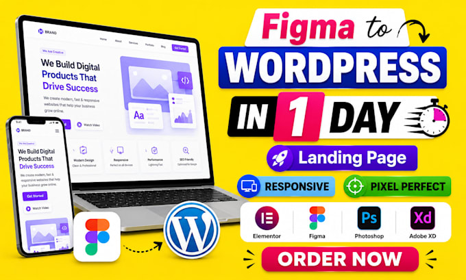 need a professional figma to wordpress conversion I provide pixel perfect, full