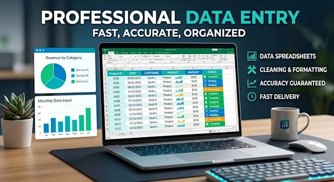manually enter and organize data into google sheets accurately