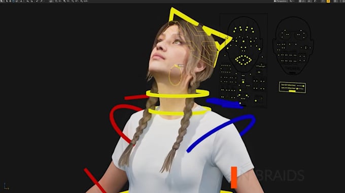 lifelike mouth,talkinghead,visemes data avatar,webbased 3dmodel,glb,vrm livelink