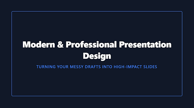 design or redesign professional powerpoint presentation slides