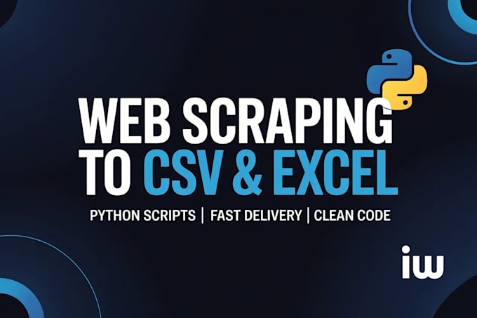 scrape any website data to csv or excel