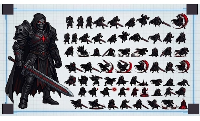 design pixel art sprite sheet character animation pixel sprite sheet rpg maker