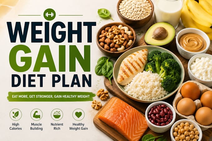 create a personalized weight gain meal plan