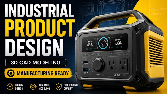 do 3d cad product design industrial design and modeling