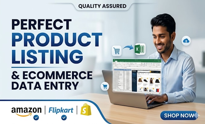 do perfect ecommerce product data entry and listing in excel