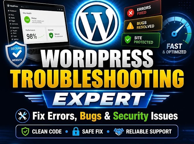 fix wordpress errors, bugs, critical issues, fast support in 1 hour