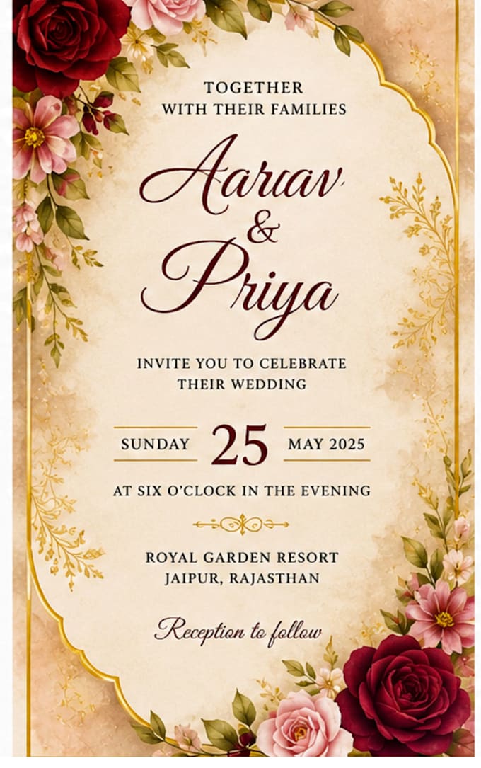 design professional social media posts, wedding cards