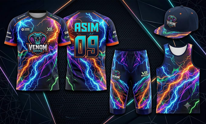 design custom esports jersey and gaming shirts