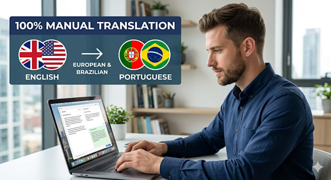 professionally translate english to portuguese european or brazilian