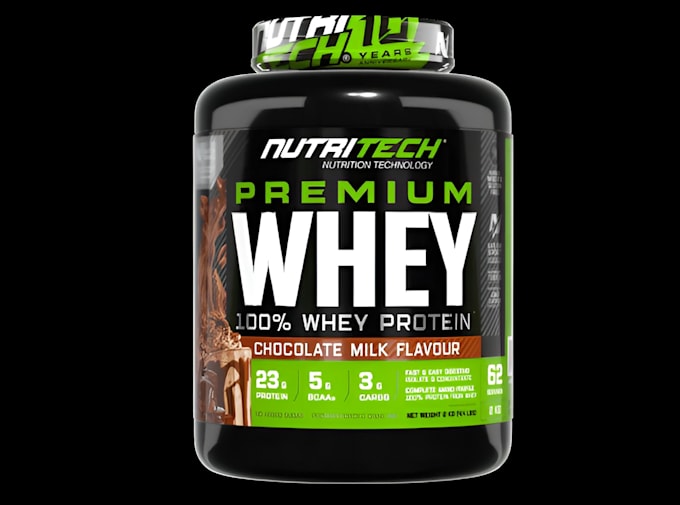 design a supplement product label and packaging