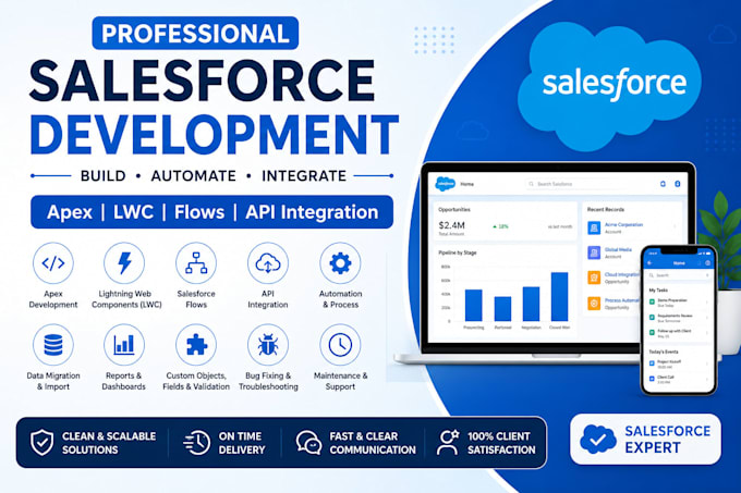 be your salesforce developer for apex, lwc, flow and integrations
