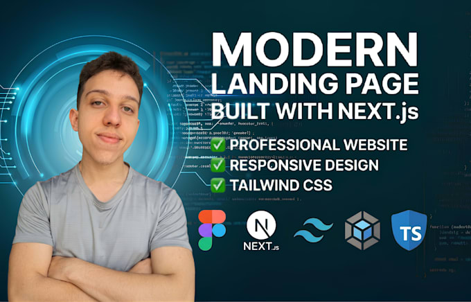 build a custom high performance nextjs landing page