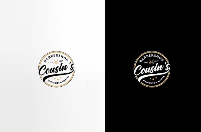 make barber barbershop salon logo