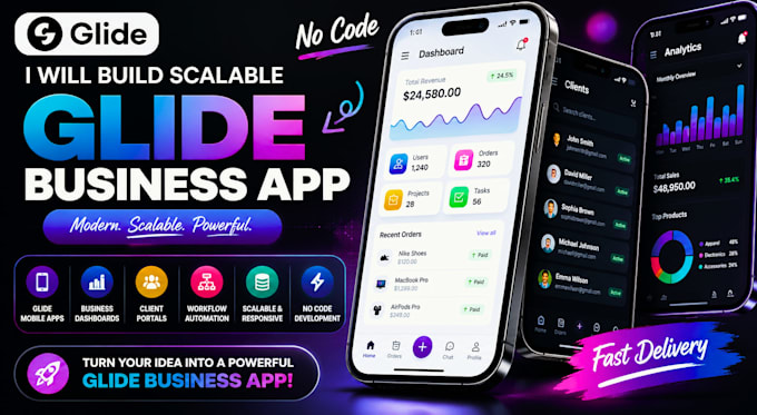 build scalable glide business mobile app