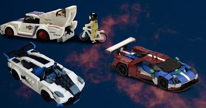 do 3d lego model, house, minifigure, bike with xml part list, pdf instructions