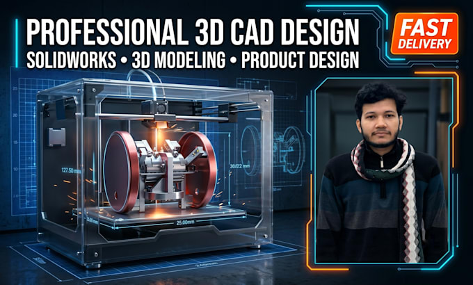 design professional 3d cad models