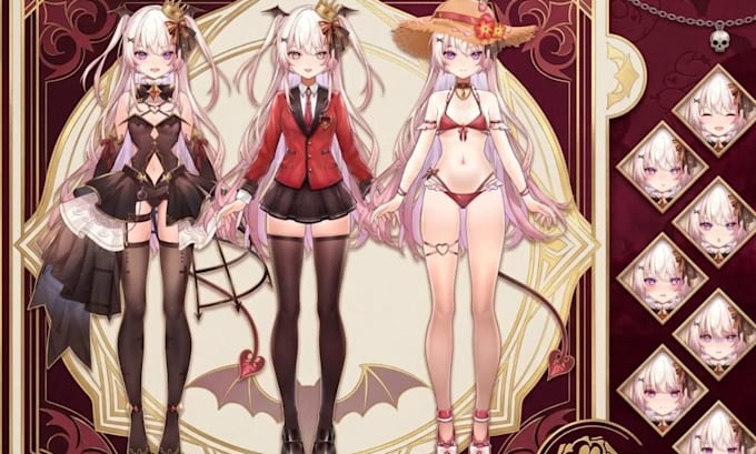vtuber rig vtuber model live 2d vtuber model live 2d stream pet