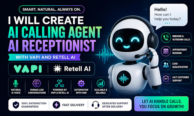 create ai calling agent ai receptionist with vapi retell ai