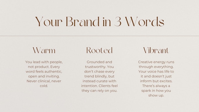 create a brand voice strategy for your creative business