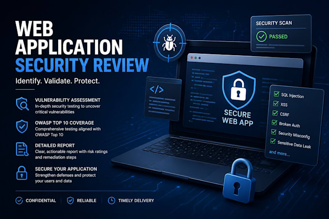 review your web application security and provide a risk report