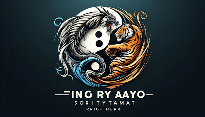 Design dragon and tiger yin yang symbol logo in illustrator by Shalini ...