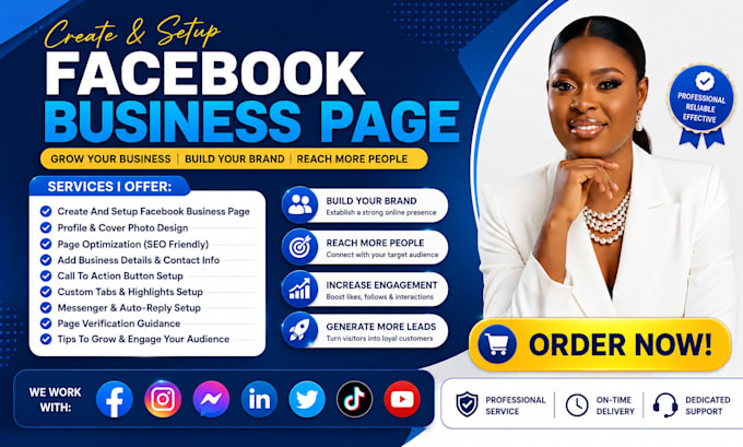 create and setup facebook business page