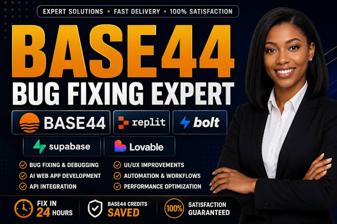 base44 expert base44 bug fixing base44 integration app deployment replit ai