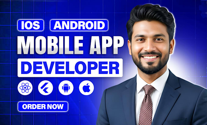 do mobile app development for android and ios using flutter or react native