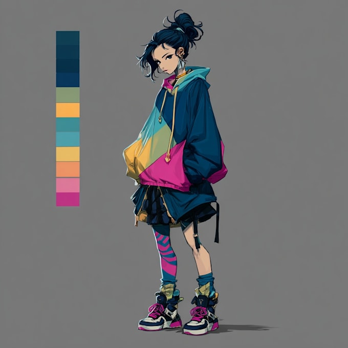 design a anime character