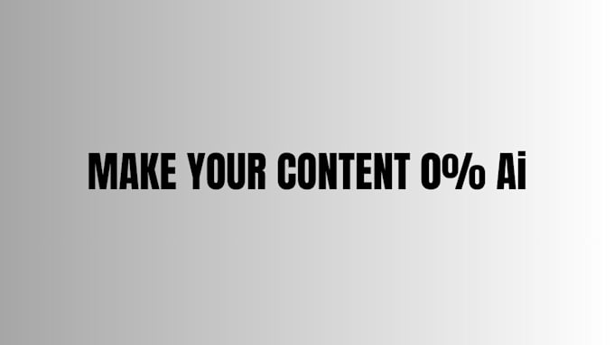 remove ai and plagiarism from your content