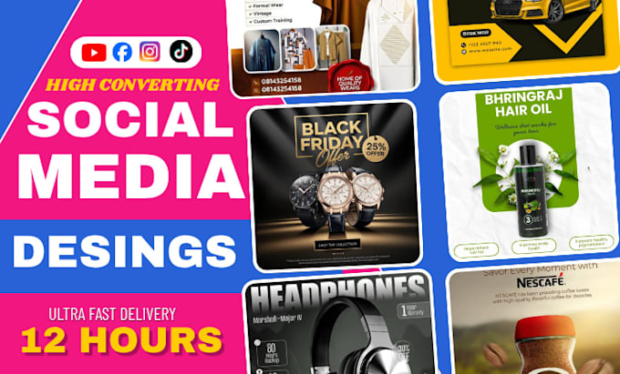 create social media ad post design creative facebook ads editable canva template
