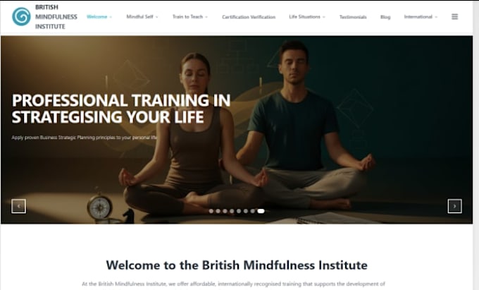 design wix mindfulness website holistic wellness mindfulness coach website