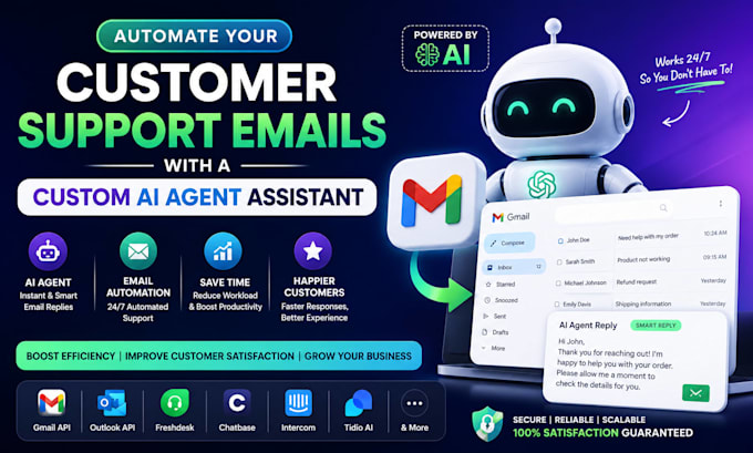 automate your customer support emails with a custom ai agent assistant gmail api