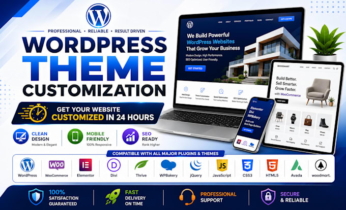 fix wordpress bugs, theme issues, CSS, speed optimization
