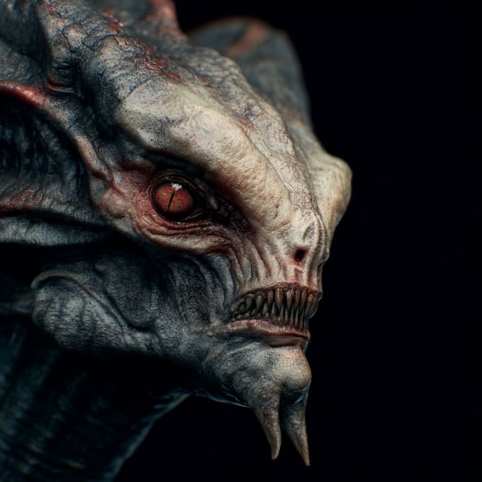 model a scary creature for your horror or sci fi game