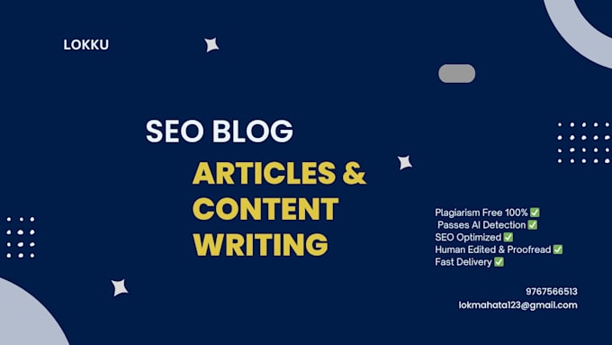 provide SEO article writing