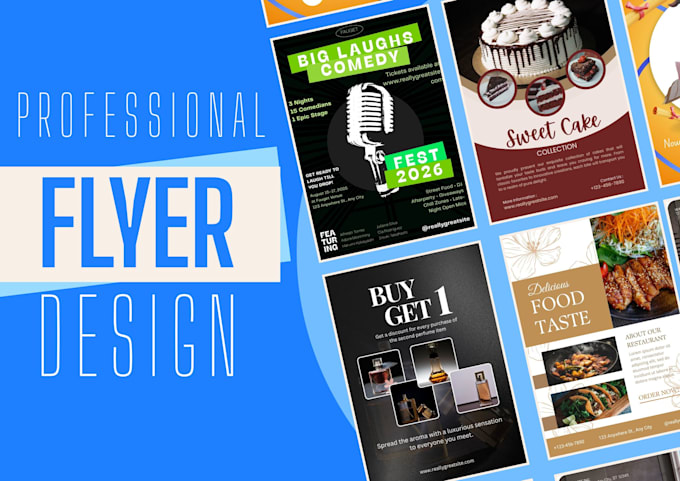 design professional and good looking flyers