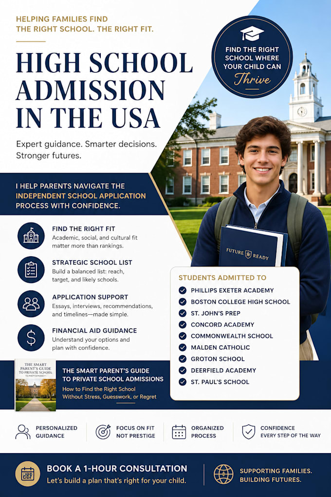 guide parents through USA private school admissions