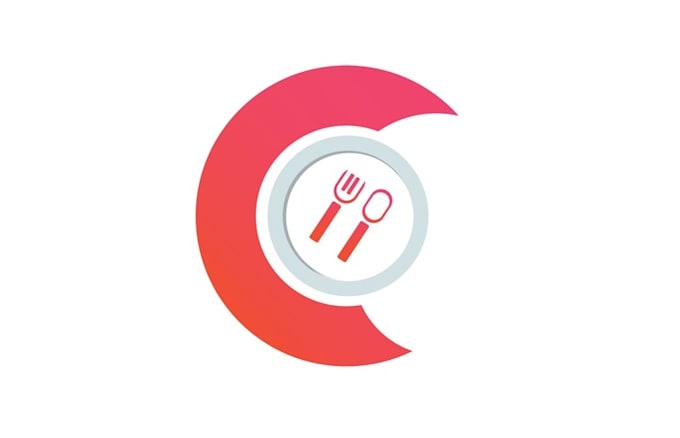 create self guided food tour app logo