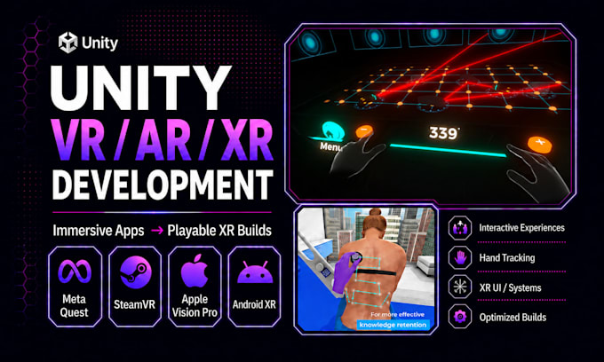 build or improve your unity VR, ar, or xr experience